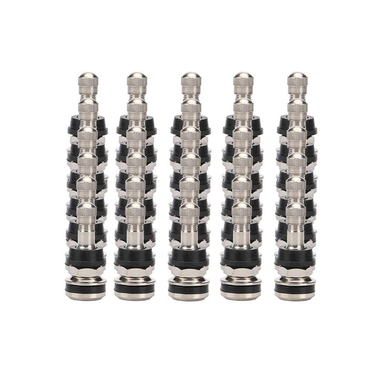 EZISOE 30 قطعة صمامات معدنية TR416 تركيب خارجي تناسب ثقوب الحافة 0.453"/.625" طول 18.5/40 مم - Image 2